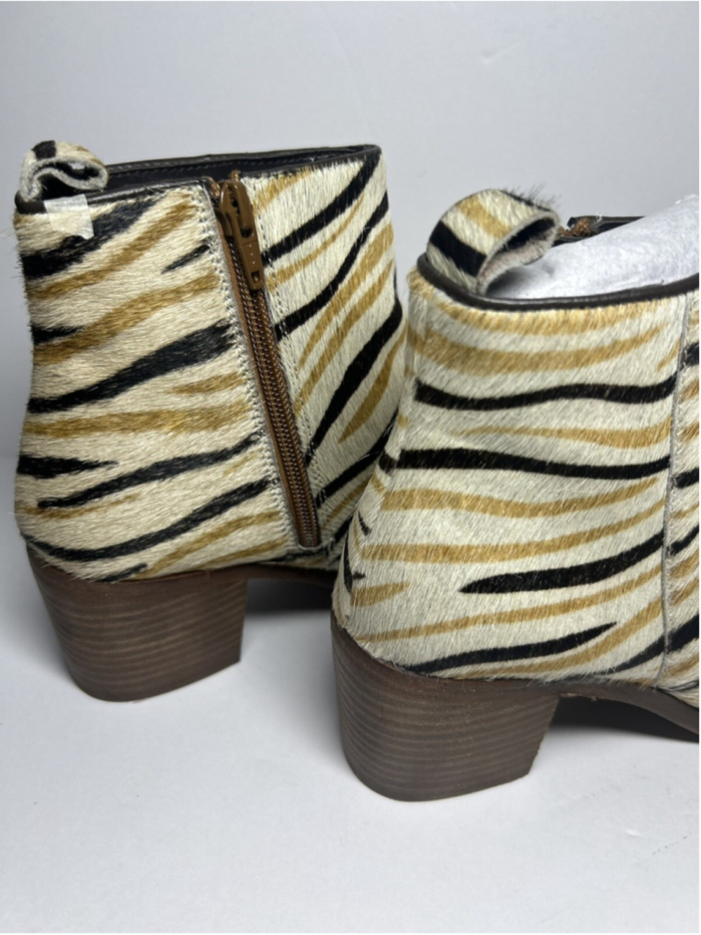 Band Of Gypsies Boots Rodeo Multi Zebra Cow-hair Leather Size 7.5 - Picture 6 of 8